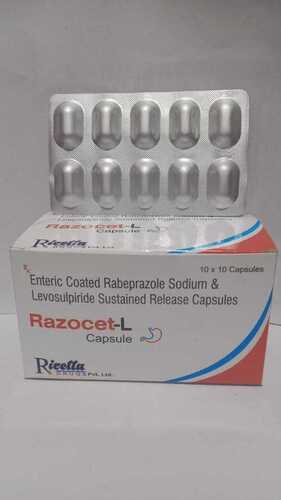 Razocet-L Rabeprazole सोडियम और लेवोसुलपीराइड कैप्सूल सामान्य दवाएं