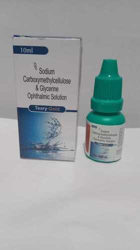 TEARY GOLD Sodium Carboxymethylcellulose And Glycerin Eye Drops, 10ML