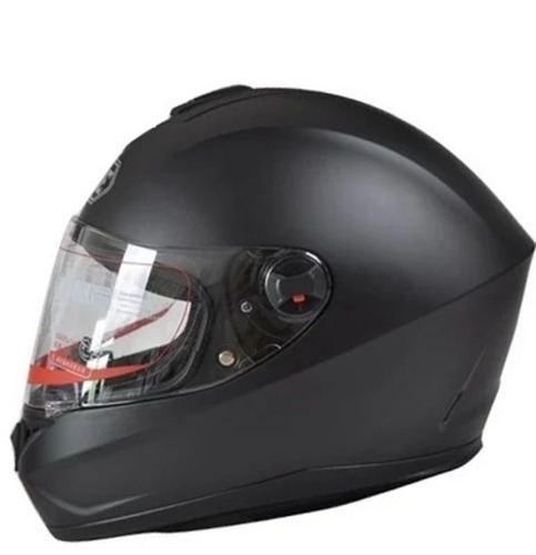 2 Kg 40 Hz Polycarbonate Motorcycle Full Face Helmet - 23.6 Inch Black, Lightweight For Riding, Adjustable Strap, Impact Resistant