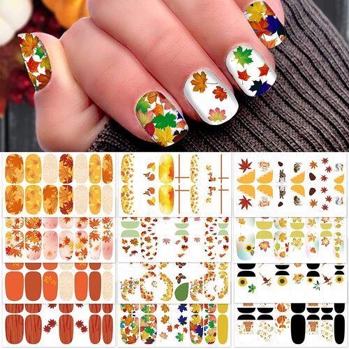 246 X 159 Mm Multi Colored Nail Wrap Sticker