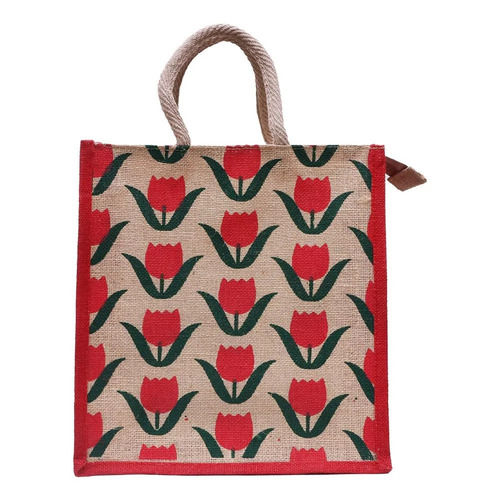 Jute Bags With Contrast Kolam Print for Return Gifts -  UK