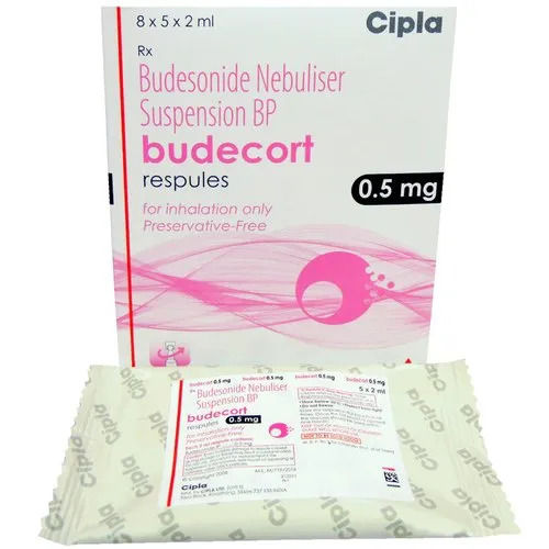 Budecort Respules - Anti-Asthamatic Therapy, 2 Years Shelf Life, Suitable For All | Prescription Medication for Asthma Treatment, Contains Budesonide, Stored Away from Light and Moisture, Dosage Guided by Physician