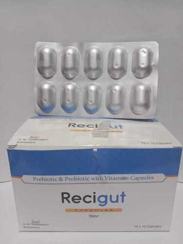 RECIGUT Prebiotic And Probiotic With Vitamins Capsules