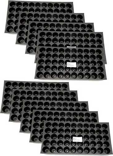 Rectangular Black Plastic Seedling Tray For Agriculture