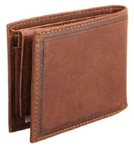 Rectangular Plain Leather Wallet For Men 