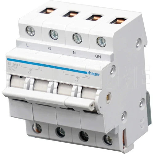 व्हाइट 1 पोल हाई स्ट्रेंथ सिंगल फेज शॉक-प्रूफ और लॉन्ग-लास्टिंग Mcb