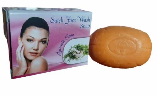 White 10Gms Sutch Herbal Face Wash Soap