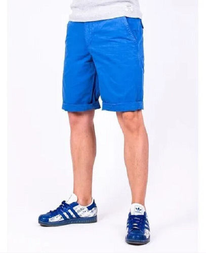 20 Inch Length Plain Pattern Pure Polyester Material Men Shorts 