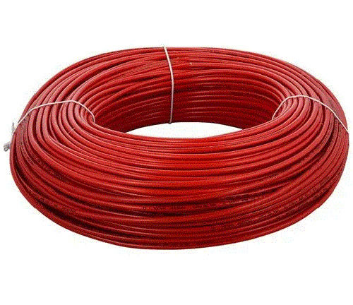 Red 240 Volt Round Plain Pvc And Copper Material House Wire