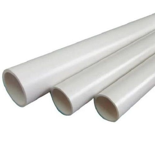 White 3 Metre Long Round Pvc Electrical Conduit Pipes