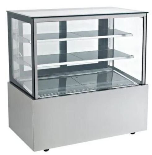 3X1.5X5 Foot Rectangular Stainless Steel Refrigerator Display Case Capacity: 1000 Liter/Day