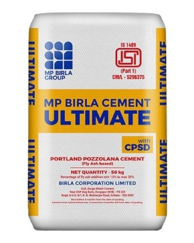 50 Kg Mp Birla Grey Ultimate Cement Bending Strength: 40.8 Mpa.