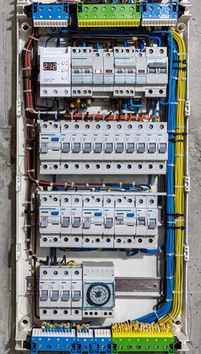 Color Coated Mild Steel Frame White Electrical Control Panel