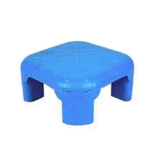 Blue Color Coated Plain Pvc Plastic Bathroom Stool