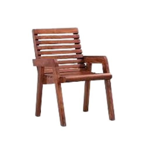 Glossy Finish Brown Wooden Chair Carpenter Assembly