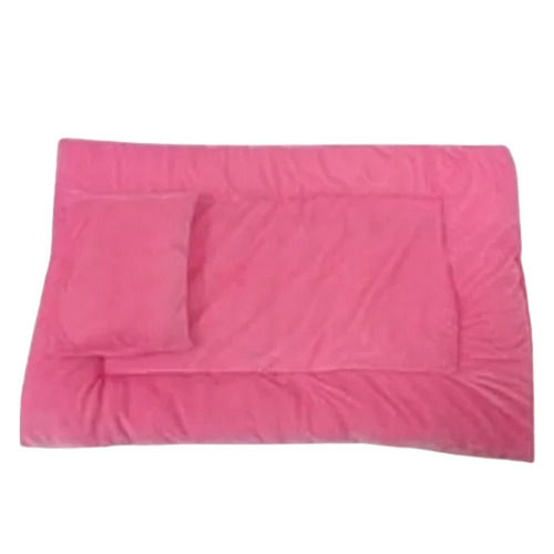 Pink Lightweight Durable Washable Cotton Velvet Bed Sheet For Household