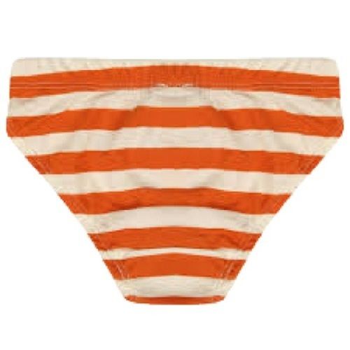 Orange And White Striped Cotton Boys Brief Boxers Style: Thongs