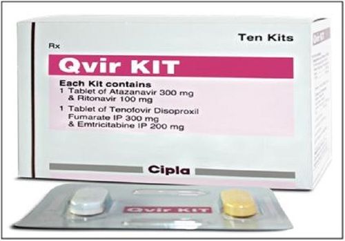 QVIR KI Anti-Retroviral Tablets - Allopathic Medicine for HIV-1 Treatment | Oral Consumption, Store at 15-25ÂºC, Medicine Grade, Dosage as Prescribed