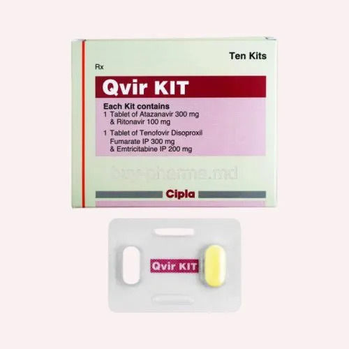 QVIR KI - Oral Tablets for Anti-Retroviral Therapy | HIV-1 Infection Treatment, Always Follow Doctor''s Dosage, Store at 15-25ºC