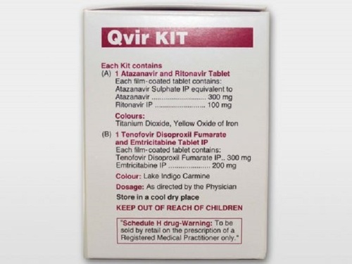 QVIR KI Tablets - Anti-Retroviral Medicine, Oral Consumption for HIV-1 Treatment | Stored at Room Temperature 15-25ºC, Medicine Grade, Dosage as Prescribed