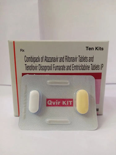 QVIR Kit Tablets - Anti-Retroviral Therapy , Allopathic Medicine for HIV-1 Treatment, Dosage Per Doctor''s Instructions, Store at 15-25ºC