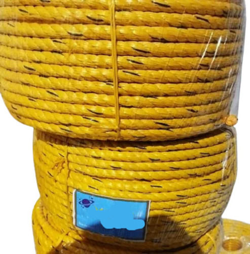 Yellow Strong Long-lasting High Tensile Strength Twisted Plastic Rope For  Marine at Best Price in Neemuch