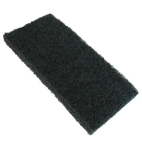 Black 12.3 Mm Thick Rectangular Plain Cleaning Scrubber For Kitchen Use