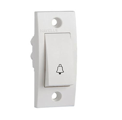 White 6 Amps 220 Voltageplastic Bell Push Switch For Front Door Use