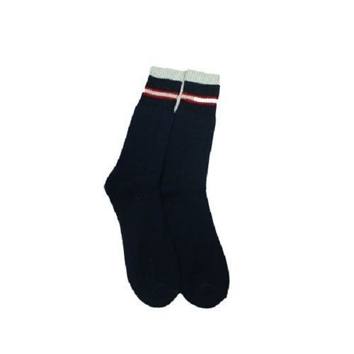 Ankle Length Plain Embroidered Logo Medium Elastic Gents Cotton Socks