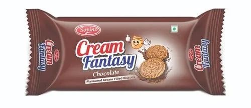 120 Round Sweet And Crunchy Chocolate Cream Biscuit  Fat Content (%): 25 Grams (G)