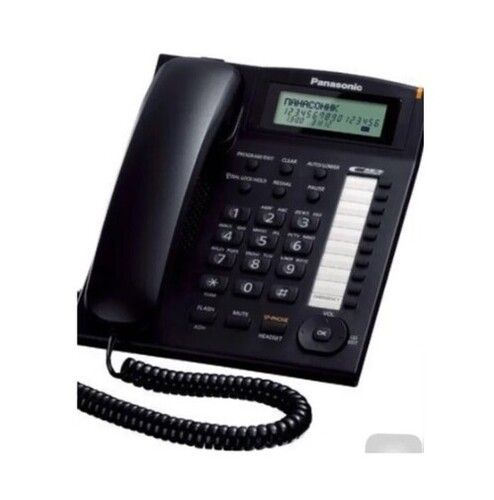 Black High Sensitivity External Antenna Lcd Screen Plastic Caller Id Telephone