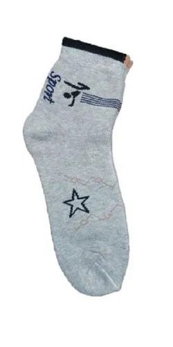 Plain Antibacterial Plain Printed Medium Elastic Men'S Cotton Ankle Terry Socks