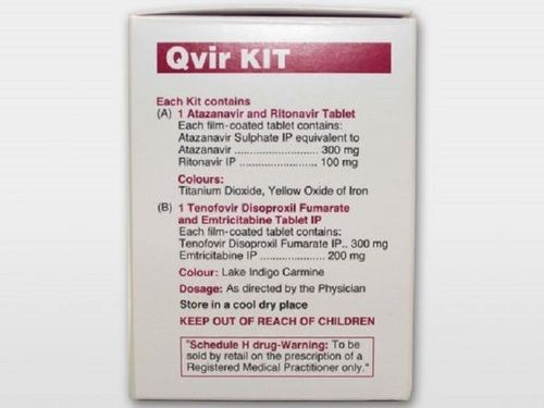 QVIR KI Tablets - Anti-Retroviral Therapy for HIV-1, Oral Consumption, 15-25Â°C Storage, Medicine Grade, Dosage as Prescribed