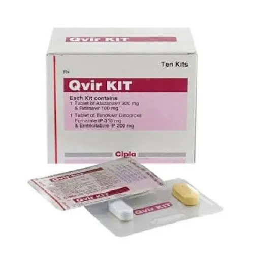 QVIR Kit Tablets - Anti-Retroviral Therapy, Allopathic Oral Medicine for HIV-1 Treatment | Store at 15-25Â°C, Follow Doctor's Dosage Recommendations, 2-Year Expiration