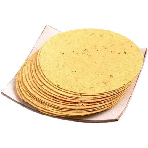 Round Salted Cumin Papad - Additives: Udad Dal Flour And Jeera