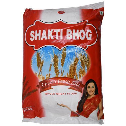 Shakti Baog Atta - Wheat Atta, Off White Color, 58-60% Water Absorption, 28% Wet Gluten, 10-11.5% Dry Gluten, 95% Fineness, 99% Purity, Healthy Texture