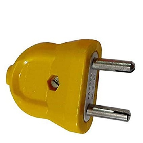 Single Phase Pp Yellow 2 Pin Plug Application: Electrical Fitting