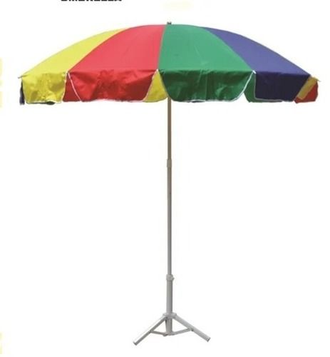 Tear Resistance Multicolor Round Plain Plastic Handle And Polyester Outdoor Umbrella