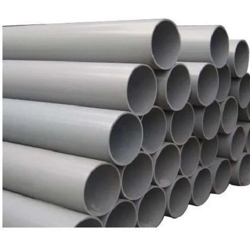 Grey 10 Mm Thick Plain Round Seamless Pvc Agricultural Pipes