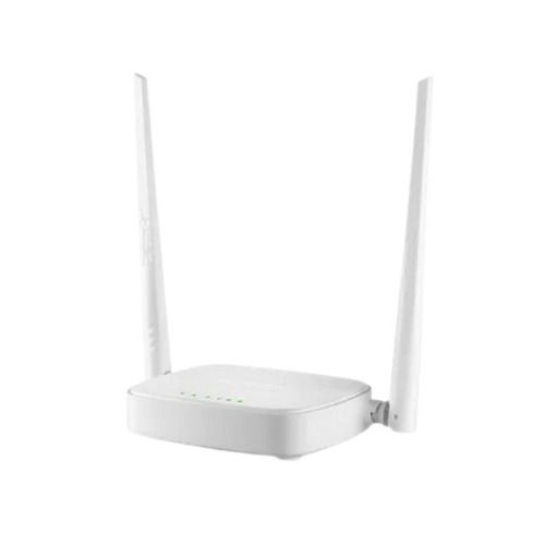 White 10 Watt 12 Voltage 100Mbps 2.4 Megahertz Two Antenna Wireless Router