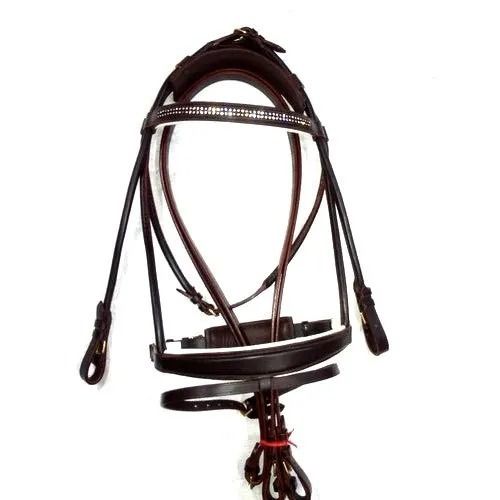 110 Grams Scratch Resistant Polished Leather Horse Bridle For Horse Riding