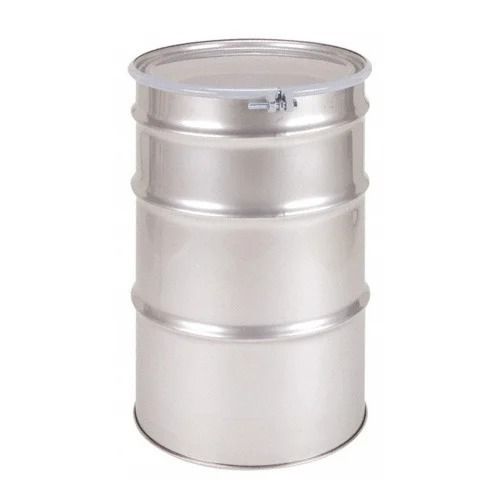 Silver 150 Liter Capacity Rust Proof Polished Finish Mild Steel Drum