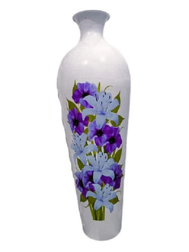 2 Inches Round Floral Design Paint Coated Iron Metal Flower Vase Weight: 1.3  Kilograms (Kg)