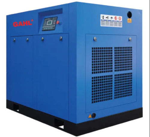 Blue 415 Volts 42 Kilograms 2X2X2.4 Foot Mild Steel Screw Air Compressor