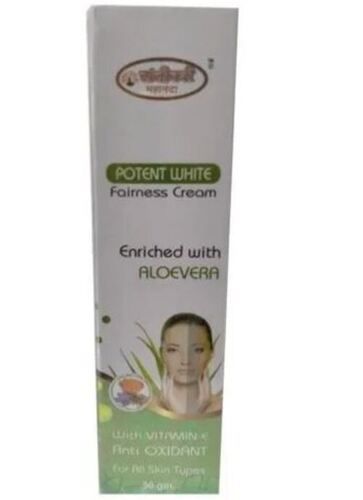 50 Gram Aloe Vera Enriched Ayurvedic Fairness Cream Age Group: Adults