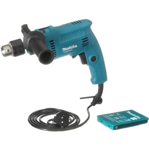 Blue 500 Watt Plastic And Metal Electric Hammer Drill For Industrial Use 