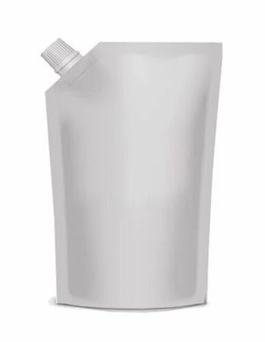 500Ml Matte Finished Paper Coated Aluminium Plain Spout Pouch Air Consumption: 00