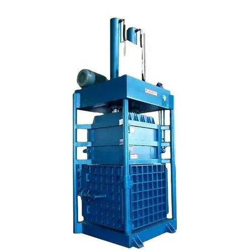 Blue 66.9X42.3X98.4 Inches 230 Volt 300 Kg/Hr Mild Steel Paper Baler 