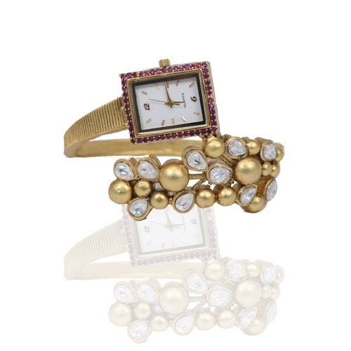 Buy 22Kt Gold Ladies Bangle Model Watch 15VG219 Online from Vaibhav  Jewellers