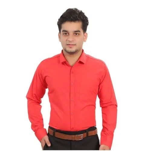 Plain Cotton Casual Shirt For Mens